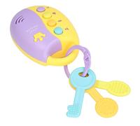 RiToEasysports Jouet bébé Clés Télécommande avec Son et Lumière Dès 12 Mois | Jouet Musical ABS pour e Voiture bébé, 5 Boutons avec Lumières Clignotantes, Conception Facile à Saisir pour
