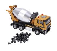 RiToEasysports Jouet de Camion de Mélangeur, 1:50 Ciment Mixer Truck Alloy Titr Back Construction Vehicle with Rotation Ciment Tank and Abtable Front pour Les Garçons pour Enfants