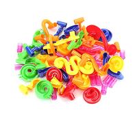 RiToEasysports Jouet de Course en Marbre Bricolage, Modules de Piste Balles Colorés, Jeu Labyrinthe éducatif Interactif, Muscles Abdominaux Durables, Parent-Enfant