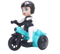 RiToEasysports Jouet de Moto alimenté par Batterie pour bébé, Tricycle électrique Rotatif à 360 Degrés pour Garçons et Filles, Jouet de Vélo Portable Léger en ABS pour Enfants avec des Couleurs