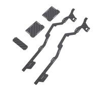 RiToEasysports Kit de Châssis en Fibre de Carbone pour SCX24 Gladiator Power Wagon, avec Points de Montage D'amortisseurs pour Le Réglage de la Suspension, Pièces de Mise à Niveau pour Voiture