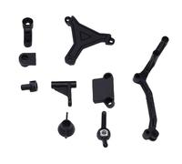 RiToEasysports Kit de direction de voiture télécommandée, maniabilité améliorée, assemblage facile, matériau PC, pour voiture télécommandée HBX 3101A à l'échelle 1:16, y compris poteaux, plaque de