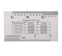 RiToEasysports Kit D'entretien de Guitare, Ensemble de Règles de Guitare, Ponceuse pour Changer les Cordes, Réglage du Pas avec Accessoires Métalliques