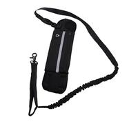 RiToEasysports Laisse pour Chien avec Sac de Taille, Sangle Réfléchissante de Conception élastique Réglable avec 3 Poches pour Chiens de Taille Moyenne jusqu'à 80 LB sur Les Courses en Plein Air