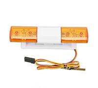RiToEasysports Lampe de RC LED, Lampe Flash de RC LED en Plastique avec 4 Modes de Flash 4,8 à 6 V pour 1 8 1 10 Voitures Télécommandées Affichage d'avertissement de Conduite de Nuit (YELLOW)