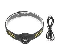 RiToEasysports Lampe Frontale LED, Phare Rechargeable USB avec Un Capteur de Mouvement à Deux Sources de Lumière pour la Randonnée en Camping