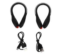 RiToEasysports Lampes à Chaussures, Pince LED sur USB Rechargeable avec 3 Modes D'éclairage pour la Course à Pied, Le Cyclisme, la Marche, la Randonnée, Le Camping, la Promenade du Chien, (Rouge)