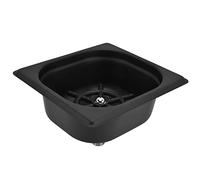 RiToEasysports Lave-tasse Automatique en Acier Inoxydable pour Bar, Pub, Restaurant, Rinceur de Verre avec Sortie D'eau Multi-angle et Porte-gobelet pour café, 6,93" X 6,38" X 2,56" (BLACK)