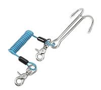 RiToEasysports Longue Longueur 316 en Acier Inoxydable-Diving -Double Courte de Courant Riff Drift Crochet pour Une Expérience de Plongée en Toute sécurité, Applicable aux Amoureux de la Plongée, en