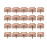 RiToEasysports Lot de 10 paires d'embouts de talons hauts de rechange résistants à l'usure et faciles à utiliser pour cordonniers (604 beige, 10 x 11)