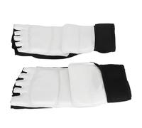RiToEasysports Lot de 2 Protège-Pieds de Taekwondo, Support de Cheville étendu de 22 Cm avec Tissu en Respirant et Coussinet EVA épais, pour Entraînement de Kickboxing pour Enfants Adultes (S 30-33)