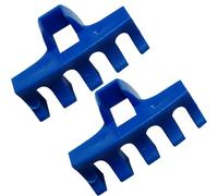RiToEasysports Lot de 2 Réducteurs de Pression de Raquette en PVC 35 X 20 Mm pour Utilisation sur Machine à Corder, Aide à Réduire Le Stress du Cadre, Convient à la Plupart des Joueurs de Badminton