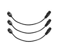 RiToEasysports Lot de 3 câbles de guitare, 9 V avec prise femelle 2,1 × 5,5 mm pour alimentation de guitare