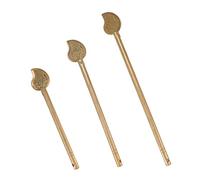 RiToEasysports Lot de 3 Goupilles de Verrouillage D'armoire en Forme de Feuille Chinoise en Laiton pour Meubles de Maison Style Rétro Applicable pour Portes de Tiroirs Chinoises, Portes de Garde-robe