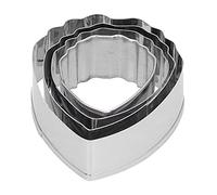 RiToEasysports Lot de 4 Moules à Biscuits en Forme de Fleur de Pivoine en Acier Inoxydable pour Décoration de Gâteaux, Ustensiles de Cuisine pour Boulangers Débutants