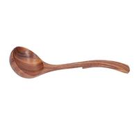 RiToEasysports Louche à Soupe en Bois D', Fabrication Soignée, Vaisselle, Outil de Cuisine de Restauration, Facile à Nettoyer pour la Maison (Grande cuillère à crochet courbée)