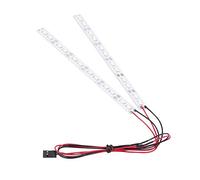 RiToEasysports Lumière de Châssis RC, 24 LED, Bandes Lumineuses LED étanches, Modèle 6 V, Lumière sous-éclairage, Supports d'armes Automobiles pour 1/10 1/8 RC Voiture sur Chenilles, Supports