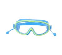 RiToEasysports Lunettes de Natation pour Enfants, Grand Cadre, étanches, Antibuée, HD, avec Pince-nez, pour Toutes les Formes de Visage, Sangle Réglable Confortable (bleu clair)