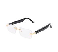 RiToEasysports Lunettes de Traduction de l'IA, 180mAh Smart Lunes Soutient GPT & Deepseek Model, Traduction en Temps Réel Multi Language avec Une Expérience Sonore Immersive pour Les Notes de (Gold)