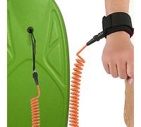 RiToEasysports Mail de Poupée en Spirale dans la Bobine de Surf de 5,5 Mm/Pieds, Taille Réglable et Ultra Lumière pour Une Utilisation Confortable sur la Planche, pour Les Amateurs de Surf (Orange)