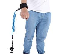 RiToEasysports Mail de Poupée en Spirale dans la Bobine de Surf de 5,5 Mm/Pieds, Taille Réglable et Ultra Lumière pour Une Utilisation Confortable sur la Planche, pour Les Amateurs de Surf (Blue)
