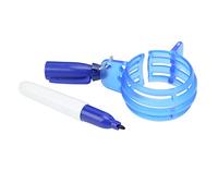 RiToEasysports Marqueur de Ligne de Balle de, Dispositif de Dessin de en Plastique à 360 Degrés avec Stylo étanche à Base D'huile, pour Une Pratique de Mise Précise (Blue)