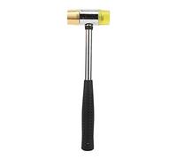 RiToEasysports Marteau de frette de Guitare, Outils de luthier d'anatomie de Guitare Marteau de frettage avec Marteau en Plastique à Double tête en Laiton + tête en Caoutchouc pour Guitare, Basse