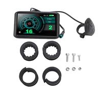 RiToEasysports Mélange de Vélo électrique, écran de Couleur du Panneau LCD avec 5 Cœurs Protocole de Câble à L'épreuve de l'eau 2 pour 22,2 Mm Scooter du Vélo de Guidon