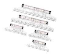 RiToEasysports Mesure de la Lèvre en Plastique Transparent en Plastique Transparent en Linéaire en Linéaire pour le Travail, des Fabricants D'échantillons, 5 pcs. Phrase du Ménage