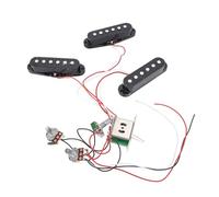 RiToEasysports Micro à Bobine Unique pour Guitare électrique, Micro à Fil de Cuivre Réglable avec Haute sensibilité pour Guitares à Panneau ST, Noir