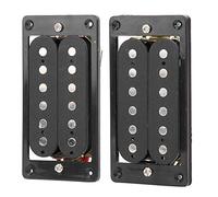 RiToEasysports Micro de Guitare électrique pour Accessoires D'instruments de Musique à Double Bobine ST/SQ à Cadre Noir-haut Rendement, Facile à Installer, Longue Durée de Vie