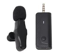 RiToEasysports Microphone Lavalier sans Fil, Clips de Réduction du Bruit sur Un Mini Microphone à Revers pour Interview en Streaming en Direct D'Oudoor