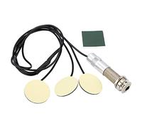 RiToEasysports Micros de Guitare, 3 Transducteurs, Micro Piézo Auto-adhésif sans Batterie Nécessaire pour Violon Acoustique, ukulélé, Banjo, Mandoline, Violoncelle (BLACK)