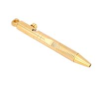 RiToEasysports Mini Ballpoint Pen Brass Pocket Stylo avec Lèvres Keychain pour une Expérience de Rédaction Portable de Rédaction de Voyage de Bureau (Couleur laiton)