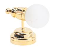 RiToEasysports Mini LED Dollhouse Wall Lampe, 1:12 Scale Miniature Wall Light with Grosted Ball Shade and on Off Switch, Fonctional LED Light, Idéal pour les Chambres, Cuisines ou Modèles Fonctionnels