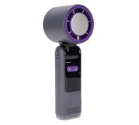 RiToEasysports Mini Ventilateur Portable de Refroidissement par Glace avec un Affichage Numérique LED Réglable à 100 Vitesses pour le Camping Home Office (GREY)
