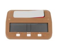 RiToEasysports Minuterie D'échecs, Timer de Jeu D'échecs électronique aux échecs avec Récompense Retard Time Alarm Memory Fonction LCD Affichage pour Le Concours D'entraînement des Tournois (Tanné)