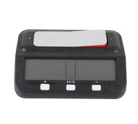 RiToEasysports Minuterie D'échecs, Timer de Jeu D'échecs électronique aux échecs avec Récompense Retard Time Alarm Memory Fonction LCD Affichage pour Le Concours D'entraînement des Tournois (Black)