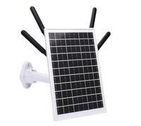 RiToEasysports Modem Routeur Solaire WiFi Extender 4G LTE avec énergie Solaire 300 Mbps IP66 étanche pour Camping en Plein Air, Camping-Car, Batterie 18 000 MAh (Antennes Noires)