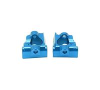 RiToEasysports Moyeux Avant C en Alliage D'aluminium, 2 Pièces de Mise à Niveau de Voiture RC avec Conception de Roulement pour Un Tournage Plus Précis, pour Camion Losi 1/18 Mini T 2.0 2WD (Blue)