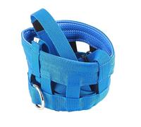 RiToEasysports Muselière de Pâturage pour Chevaux, Muselière Réglable en Nylon avec Licou doublé Confortable, Fermeture Auto-agrippante, Anti-Morsure pour l'entraînement au Pâturage (Blue #29)