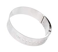 RiToEasysports Outil de Mesure de Bracelet en Acier Inoxydable, Ajusteur D'anneau Léger et Portable de 15 à 23 Cm, adapté au Calibreur de Poignet, Jauge de Mesure de Bracelets