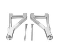 RiToEasysports Paire de Bras Oscillants Avant RC, Bras Oscillants Supérieurs Avant en Alliage D'aluminium avec Vis pour Camion Court Tout-Terrain Désert UD1002 UD1002se 1:10 (Silver)