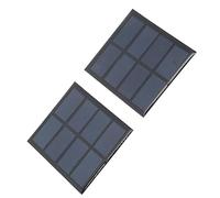 RiToEasysports Panneau Solaire 0.9W 2V Polysilicium Haute Efficacité | Panneau Solaire de Charge Portable, Conception Légère et Durable, Protection Intelligente contre la Surcharge, pour Lampes