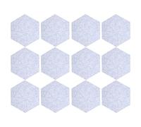 RiToEasysports Panneaux D'insonorisation, 12 Pièces Panneau D'absorption Acoustique en Fibre de Polyester Kit de Mousse D'insonorisation D'isolation Acoustique Hexagonale pour Studio Maison (GREY)