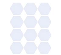 RiToEasysports Panneaux D'insonorisation, 12 Pièces Panneau D'absorption Acoustique en Fibre de Polyester Kit de Mousse D'insonorisation D'isolation Acoustique Hexagonale pour Studio Maison (WHITE)