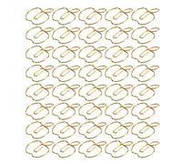 RiToEasysports Paper Clamp/Holder Golden Apples Forme Créativité Personnalité Personnalité Artisanat pour le Bureau à Domicile, 40pcs Grands Fournitures de Bureau en Métal et Organisateur de