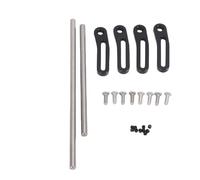 RiToEasysports Pare-Chocs Modulaire Avant et Arrière en Métal, Pare-Chocs en Alliage avec Conception Réglable pour Voitures sur Chenilles RC à L'échelle 1/10 comme SCX10 Capra LCG Power Wagon (Black)