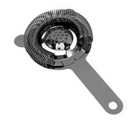 RiToEasysports Passoire à Bar, Passoire à Cocktail en Acier Inoxydable 304 avec Maille Fine et Séparation des Glaces pour à Domicile et Barmen Professionnels (BLACK)