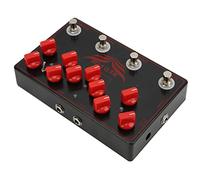 RiToEasysports Pédale de Guitare, Pédale D'effets de Synthétiseur Multieffets Delay + Chorus + Loop + Overdrive 4 en 1 Accessoires pour Guitare électrique